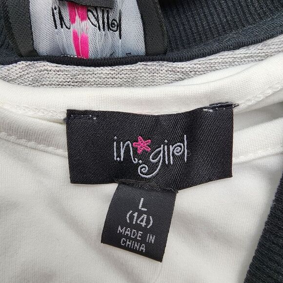 I.N. Girl Girl's Cardigan Set with Matching Scrunchie Size L (14) - Picture 3 of 7